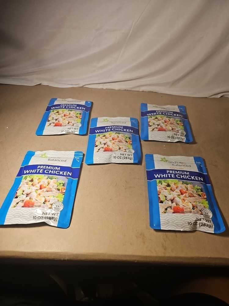 5 Food Life Balanced Premium White Chicken 10oz Breast Fresh Pack Pouch Can