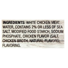 6 pack,Great Value Premium White Chicken,Shelf Stable,Fully Cooked, 2.6 oz Pouch