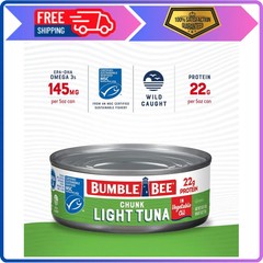 Bumble Bee Chunk Light Tuna In Oil 5oz Cans Pack of 24 Wild Caught Skipjack Tuna
