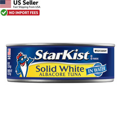 StarKist Solid White Albacore Tuna in Water 5oz Can 4-Pack Healthy Snack FROM US