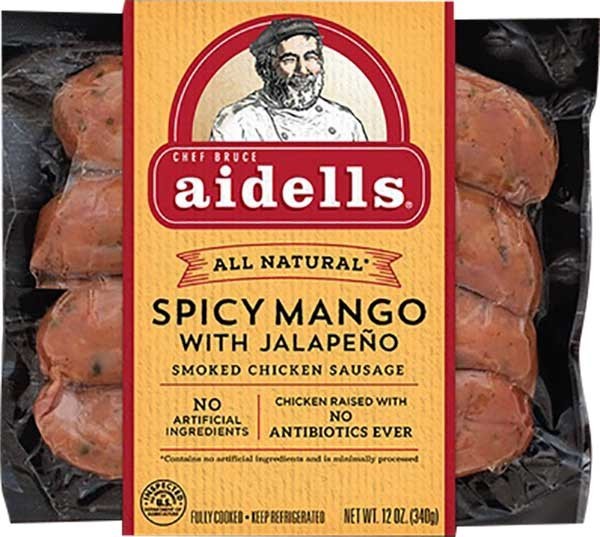 Aidells Spicy Mango Chicken Sausage 12 Oz (4 Pack)