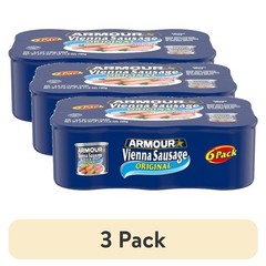 Vienna Sausage Original Flavor 3 Pack 7g Protein Per Serving 4.6 oz Cans Pack of