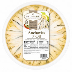 Selmare Spanish White Anchovies in Oil (Boquerones Españoles), Wild Caught, Read