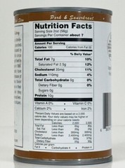 12 Can- Werling & Sons Canned Pork 14.5 Oz Fully Cooked Ready to Eat Canned Meat