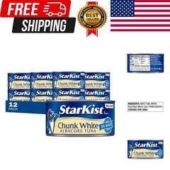 Chunk White Albacore Tuna in Water, 12 Oz, Pack of 12