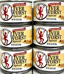 Underwood Premium Quality Liver Wurst Spread 4.25 oz ( Pack of 6 )