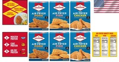 Flavorful Air Fry Variety Pack – 6 Packs of 5 oz Coating Mix for Quick Dinners