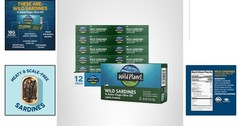 Sustainably Sourced Wild Sardines in EVOO – Protein Rich Snack, Pack of 12