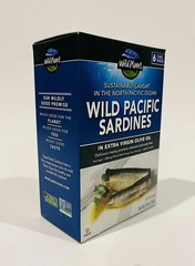 2-PACK WILD PACIFIC Sardines Skinless in Extra Virgin Olive Oil 6-can 4.4oz each