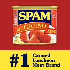 Spam Luncheon Meat Canned Pork With Tocino Seasoning 12 Ounce Pack