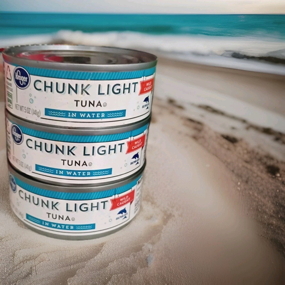 Kroger Chunk Light Tuna Water 3 Cans 5 OZ Each BB 11/2026