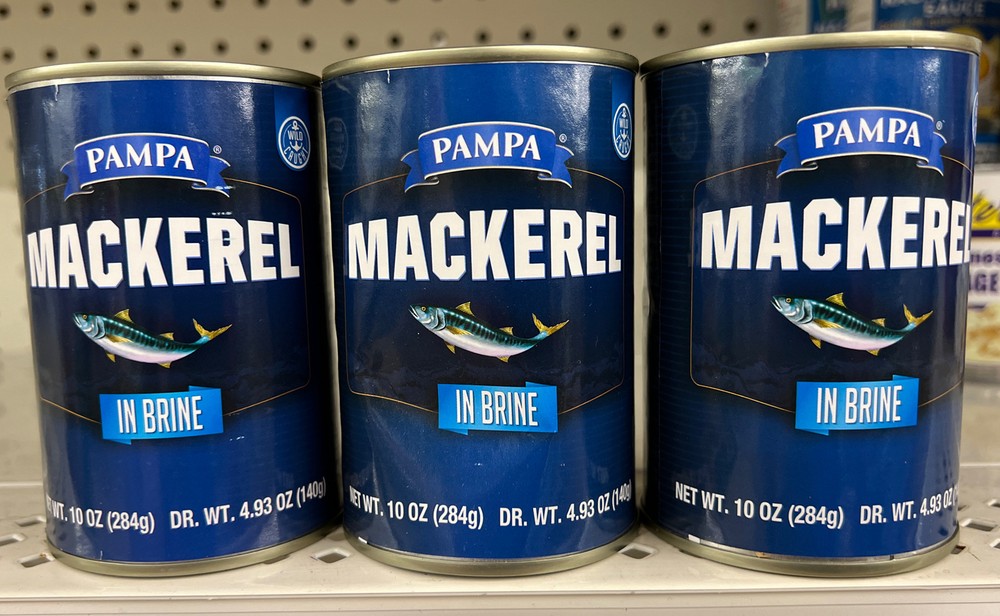 3pk Pampa MACKEREL In Brine 10oz each can Best wild caught fish