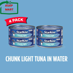 Starkist Chunk Light Tuna in Water, 5 Oz (4 Pack) Canned Tuna Fish, Wild Caught,