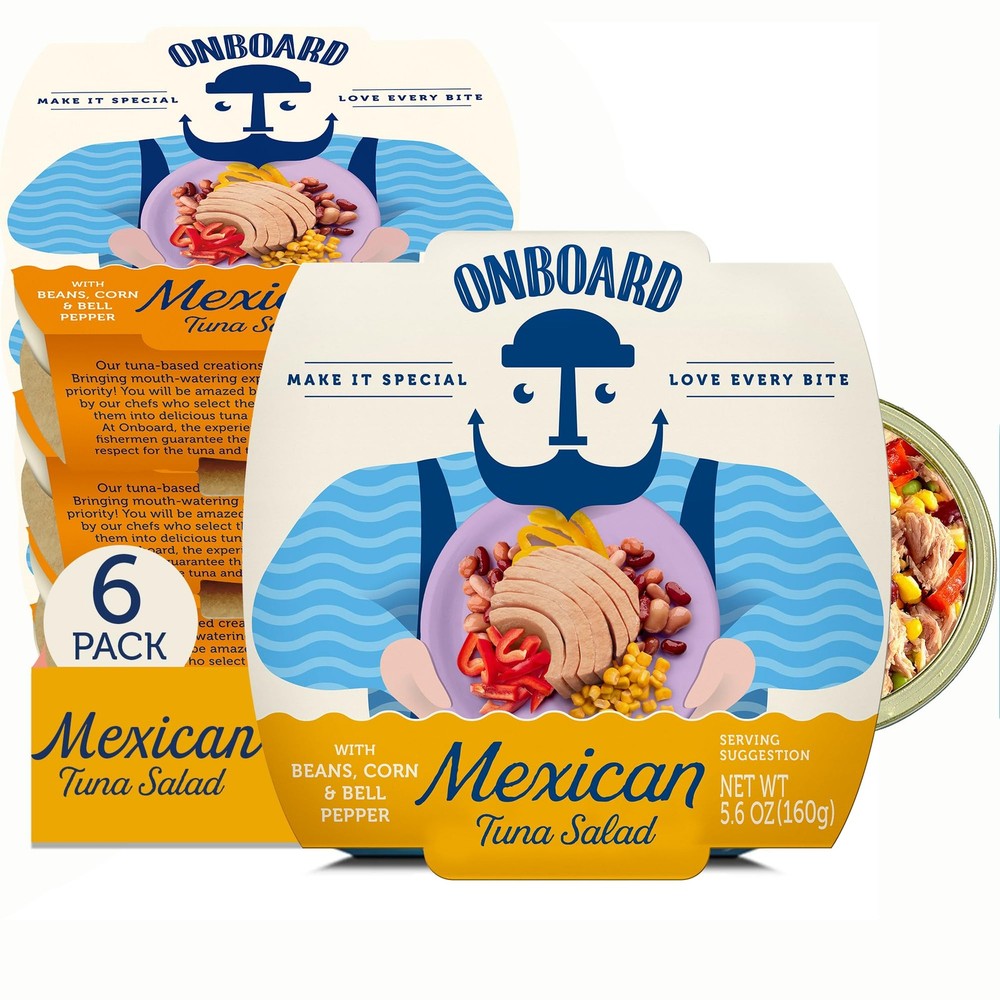 Ready to Eat Mexican Tuna Salad – Tuna Snacks with Beans, Peppers, Corn & Lim…