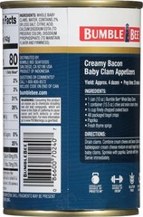 Whole Baby Canned Clams, 10 oz Can (Pack of 12) – Ready to Eat – 13g Protein …