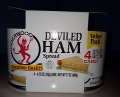 Deviled Ham Spread, 4.25 Ounce (Pack of 4) canned meat..