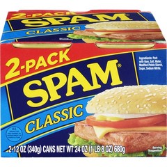 SPAM Classic, 12 oz Aluminum Can (2 Pack Canned)