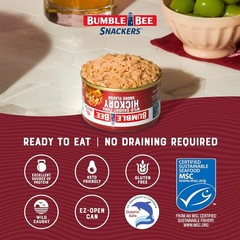Bumble Bee Snackers Skipjack Tuna Ready to Eat Can No Drain High Protein