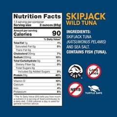 Wild Planet 5 Ounce Tuna Steak Skipjack Pack of 12 Sustainably Caught Protein