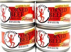 Underwood Premium Quality Corned Beef Spread 4.25 oz (Pack of 4)~Exp 3/24/2027