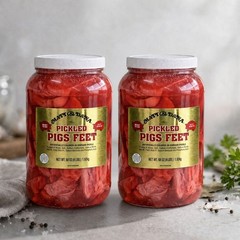 1 Gallon (4.25lb) Authentic Louisiana Pickled Pig’s Feet READY TO EAT (2 PACK)