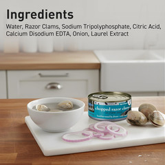 COLES CANNED and CHOPPED CLAMS – Harvested in Crystal Clear Water, Gluten Free F