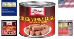 Chicken Vienna Sausages in Chicken Broth – Protein-Packed Snack, 4.6 OZ (6 Pack)