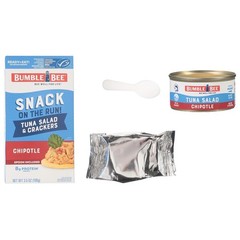 Bumble Bee Snack On The Run Chipotle Tuna Salad with Crackers Kit (Pack of 12)