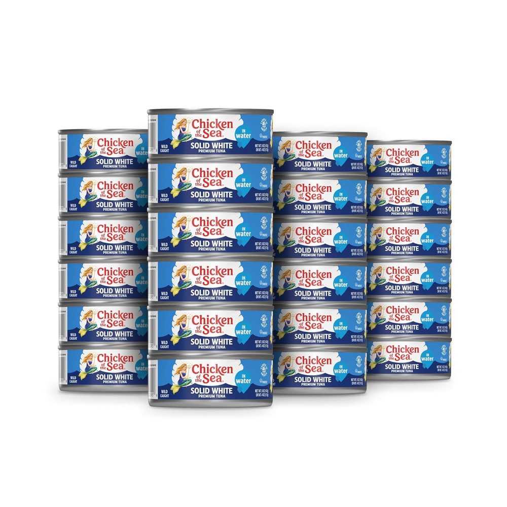 Solid White Premium Albacore Tuna in Water, Wild Caught Tuna, 5 oz. Can (Pack of