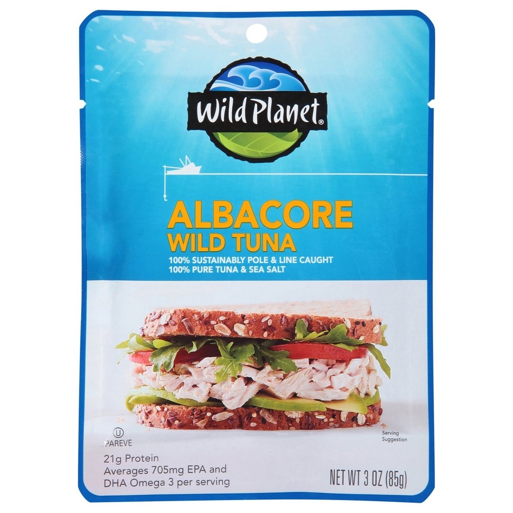 Wild Planet Albacore Wild Tuna with Sea Salt, 3 oz Can