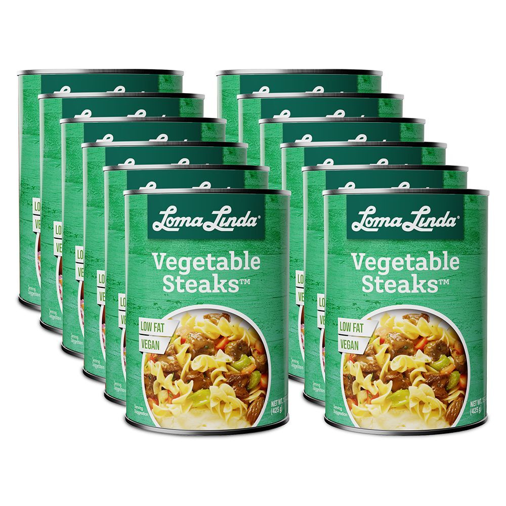 Loma Linda – Low Fat Vegetable Steaks (15 oz.) – Vegan