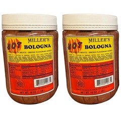 Miller’s Hot Bologna – 2-Pack Bundle by Putt Pantry – Zesty Pickled Bologna…