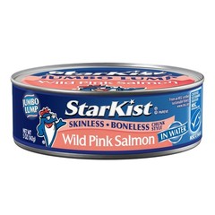 Wild Pink Salmon, Skinless, Boneless, 5oz Can, 12-Pack | 19g Protein Per Serv…