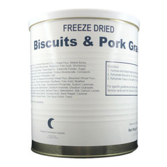 Dehydrated Meat Long Storage Emergency Camping Food Biscuits & Gravy- 1 Can ✅