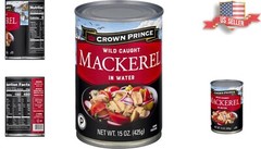 Certified Paleo Mackerel – 15-Ounce Cans Pack of 12, High Omega-3 Protein Source