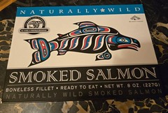 1 Boxed Smoked Salmon wild Alaskan hand-filleted ready to eat 8oz