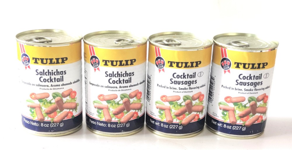 Pork Cocktail Sausage 4 Can Tulip Cook Breakfast Sandwich Spread Denmark Snack