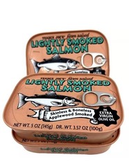 3X Trader Joe’s Light Smoked Salmon 5oz In Extra Virgin Olive Oil Delicious