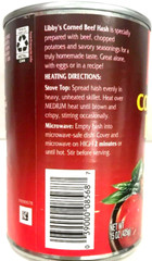 Libby’s Corned Beef Hash 15 oz ( Pack of 6 )~ Exp 9/2026