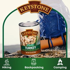 Keystone Meats Turkey 14.5oz – Pack of 6 Cans | Fully Cooked, No Preservatives