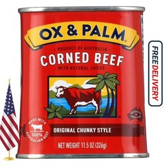 Ox & Palm Corned Beef Original Chunky Style in Tapered Can, 11.5 oz Can