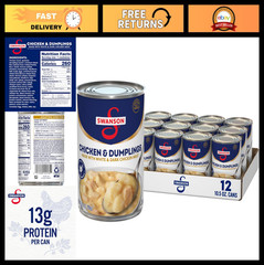 Canned Chicken & Dumplings, White & Dark Meat, 10.5 OZ Can, Case of 12