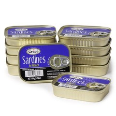 Sardines in Water – 106g 3.74oz (Pack of 10) – 14g Protein per Serving, Canne…