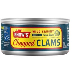 Wild-Caught Chopped Clams, 6.5 oz (Pack of 12) – 5g Protein, Sustainably Sourced