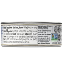 Wild Albacore Solid White Tuna in Water, No Salt Added, 4.6 oz Can – 12 Pack