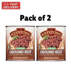 Keystone All natural Ground Beef 28 oz Can, (PACK OF 2) Free Shipping