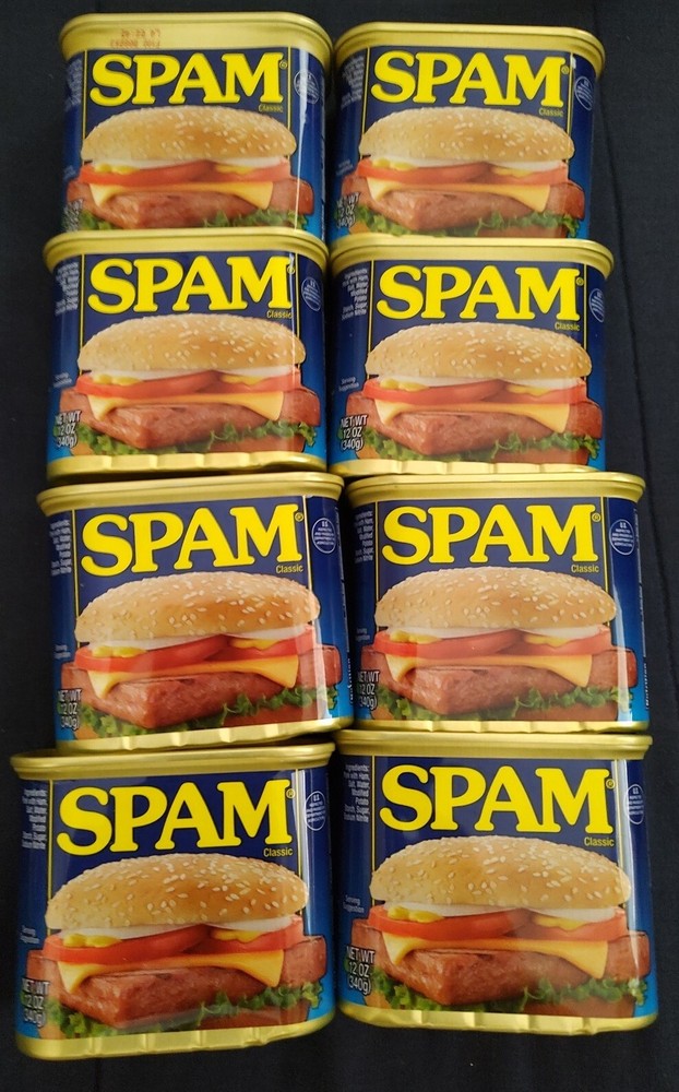 8 SPAM CLASSIC HEALTHY Flavor Ham Pork Meat 12oz Cans BB 2026 YUM!