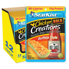 Chicken Creations BOLD Buffalo Style, 2.6 Oz Pouch (Pack of 12)
