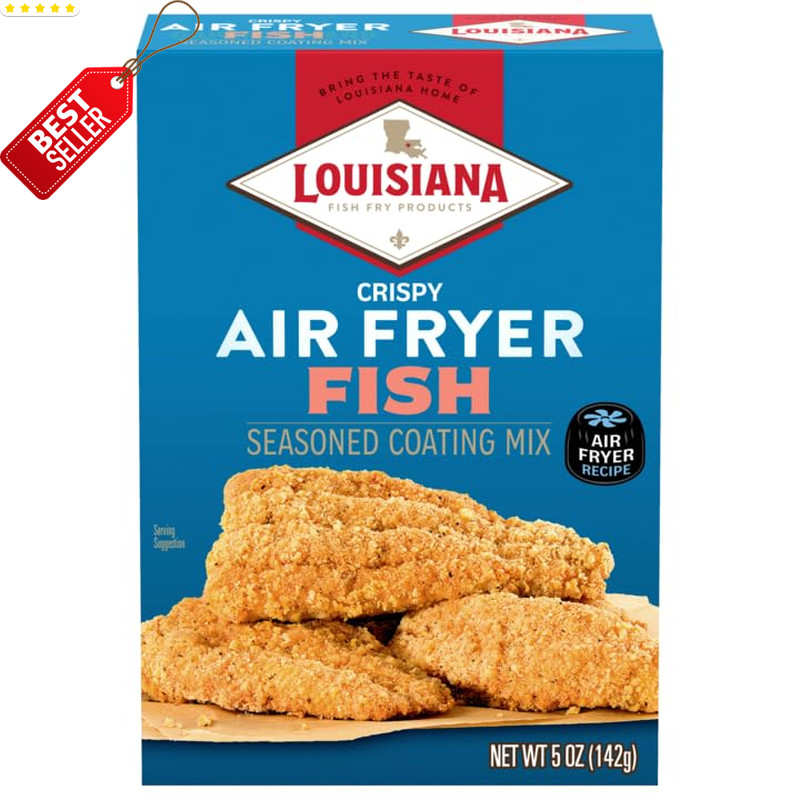 Air Fry Fish Coating Mix 5oz Pack of 6 Crispy Seasoned Batter Blend US