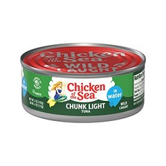 Chunk Light Tuna In Water, Wild Caught Tuna, Latas De 5 Onzas (Pa